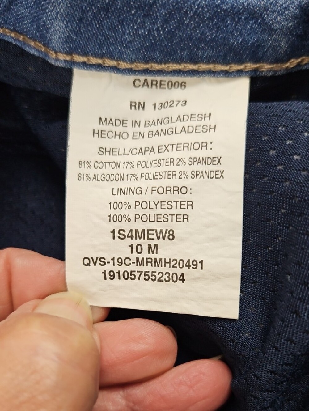 Lee Rider Mid Rise Stretch Denim Skort Size 10 Medium Blue Jean Classic - Picture 6 of 11